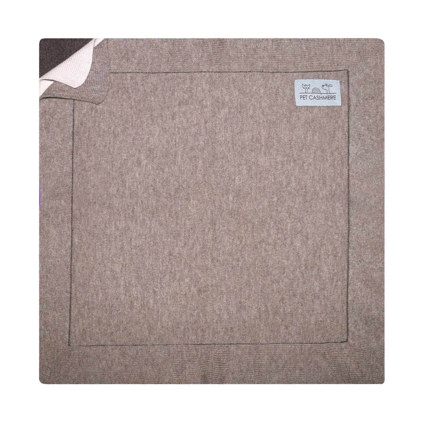 Tierdecke aus Wolle und Kaschmir Beige